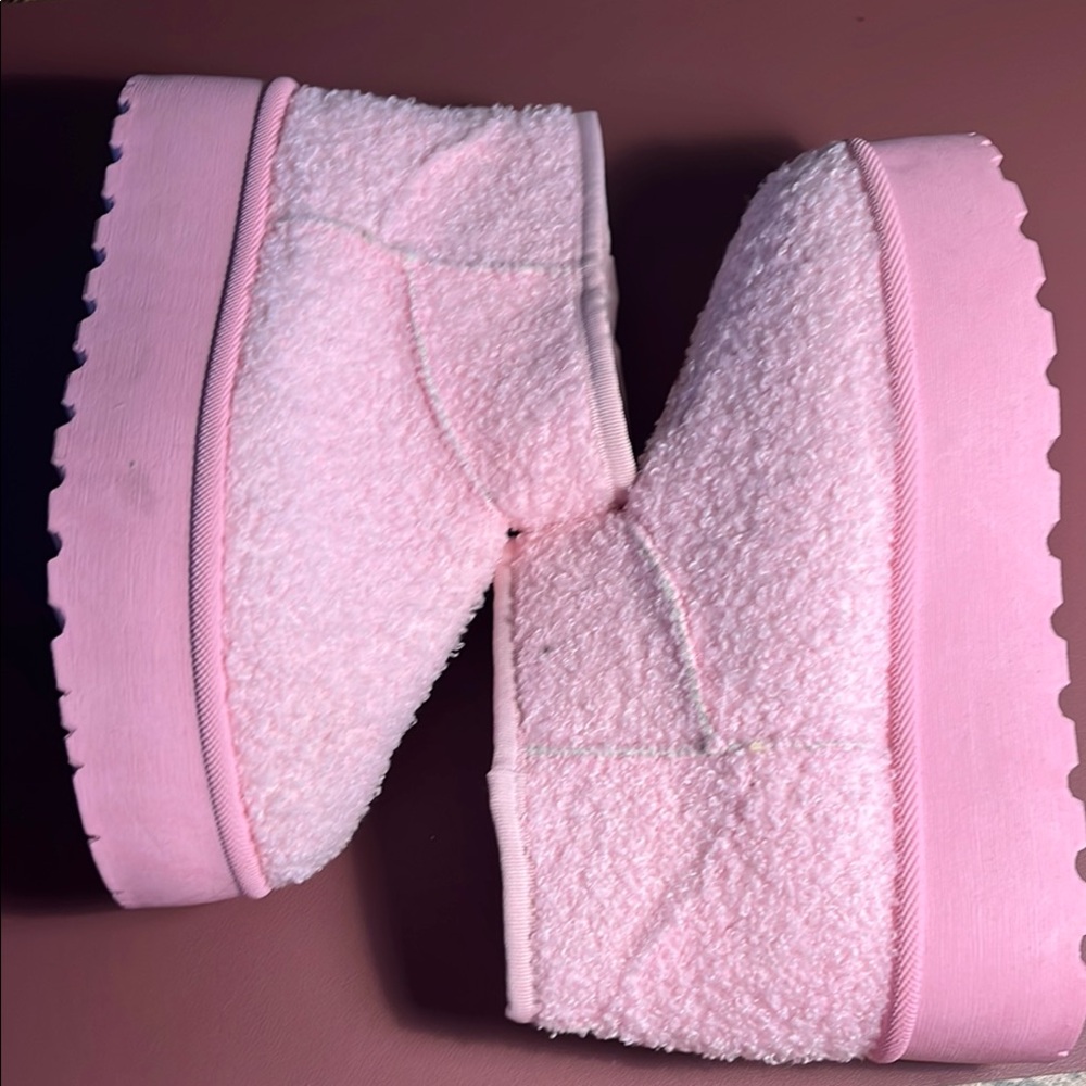 Mata Shoes Pink Platform Boots NWOT - Picture 4 of 6